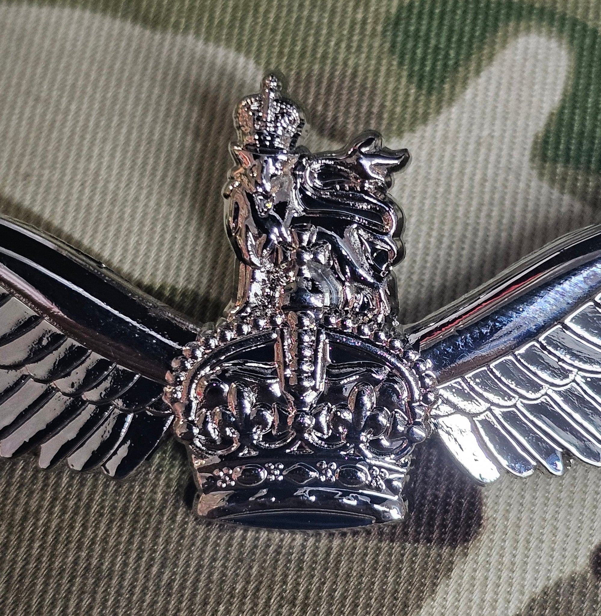 AAC / Army Air Corps Pilots Wings Metal (Kings Crown / CR3) - (Full Si ...