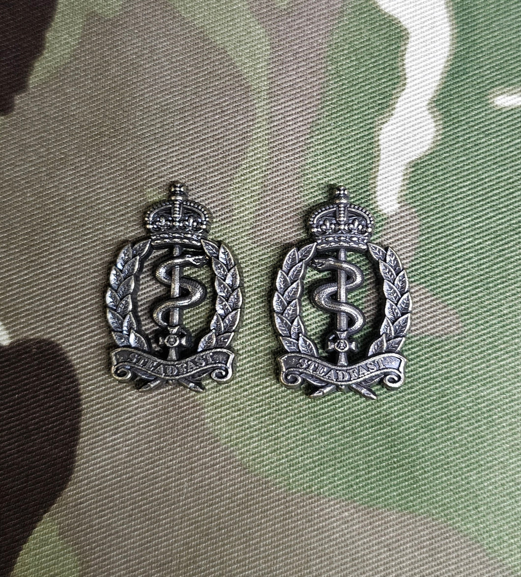 Royal Army Medical Service / RAMS (CIIIR) Collar Badges