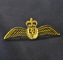 Load image into Gallery viewer, FAA / Fleet Air Arm / Royal Navy Pilots Wings Metal (Queens Crown / EIIR) - (Full Size)

