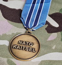 Load image into Gallery viewer, NATO NATO KAITSEL / Estonia (Op Cabrit) Full Size Medal
