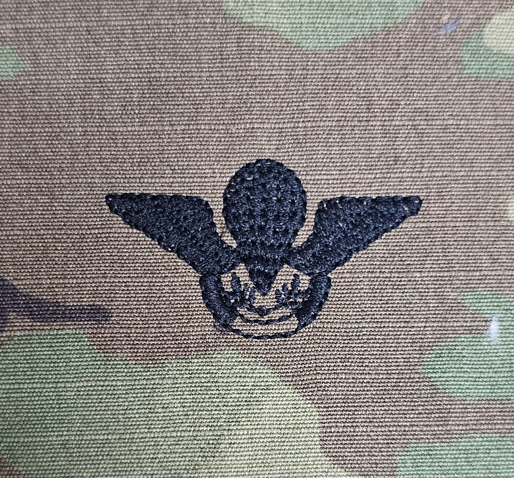 Peru / Peruvian - US OCP Ripstop multicam fabric embroidered Parachutist wing jump patch / badge