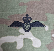 Load image into Gallery viewer, British / UK Royal Navy Fleet Air Arm Wings (EIIR) - US OCP Ripstop multicam fabric embroidered Pilot wing patch / badge
