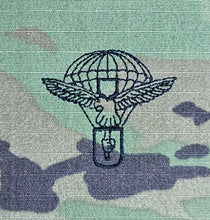 Load image into Gallery viewer, Slovakia / Slovakian - US OCP Ripstop multicam fabric embroidered Parachutist wing jump patch / badge
