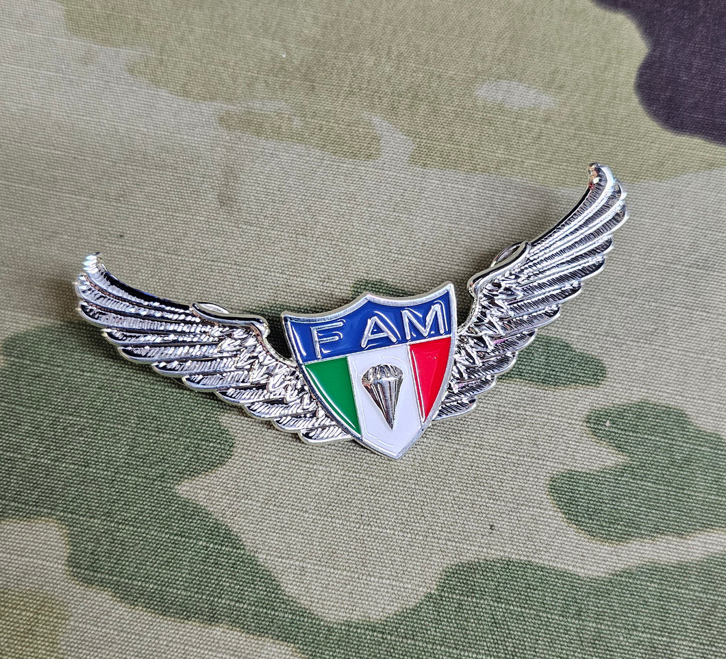 Mexico / Mexican Basic - Parachutist Qualification Metal Jump Wings - Brigada de Fusileros Paracaidistas