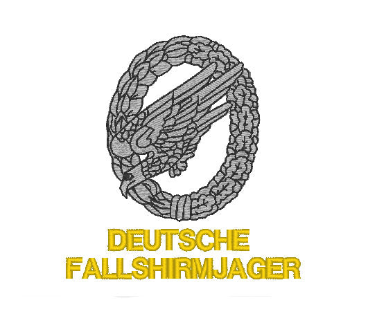 Fallshirmjager German / Deutsche / Bundeswehr - Embroidered Design - Choose your Garment