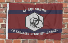 Load image into Gallery viewer, 42 Squadron RE, 28 Engineer Regiment (C-CBRN)  - Fully Printed Flag
