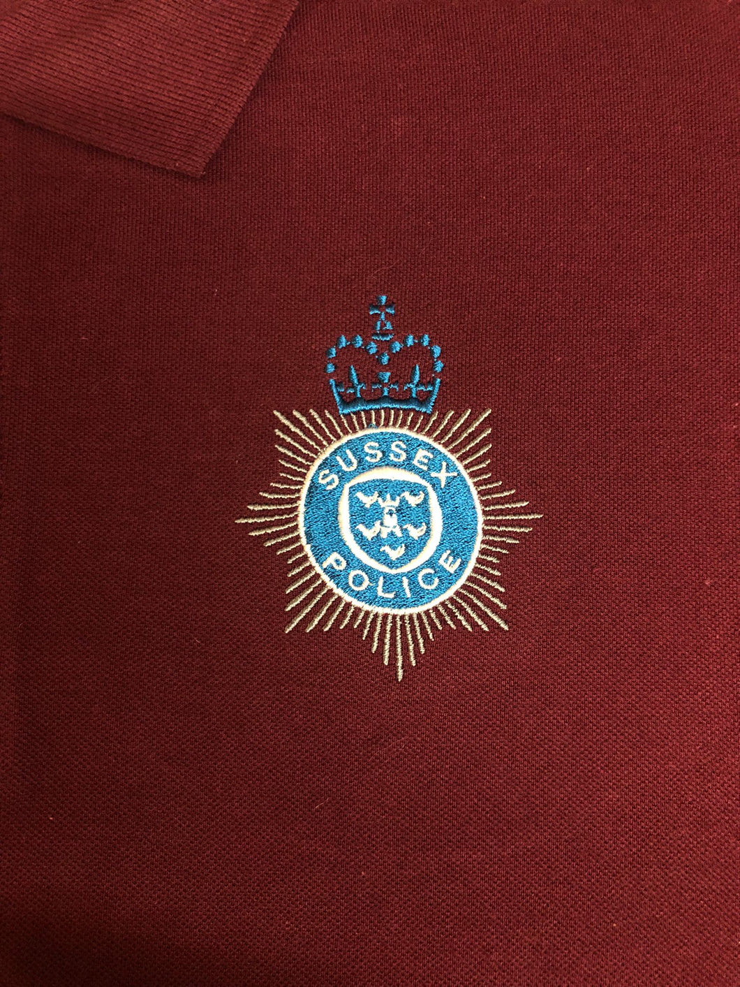 Sussex Police - Embroidered Design - Choose your Garment