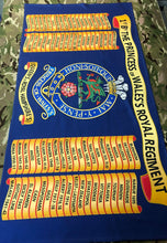 Load image into Gallery viewer, Princess of Wales&#39;s Royal Regiment PWRR Regimental Drum / Colours Artwork - Fully Printed Towel - Choose your size

