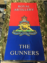 Load image into Gallery viewer, Fully Printed Royal Artillery &#39;The gunners&#39; (RA) Towel

