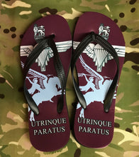 Load image into Gallery viewer, Printed Flip Flops - Parachute Regiment
