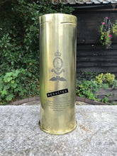 Load image into Gallery viewer, Engraving Service - Artillery 105mm Brass Shell / Cart / Cartridge Engraving
