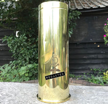 Load image into Gallery viewer, Engraving Service - Artillery 105mm Brass Shell / Cart / Cartridge Engraving
