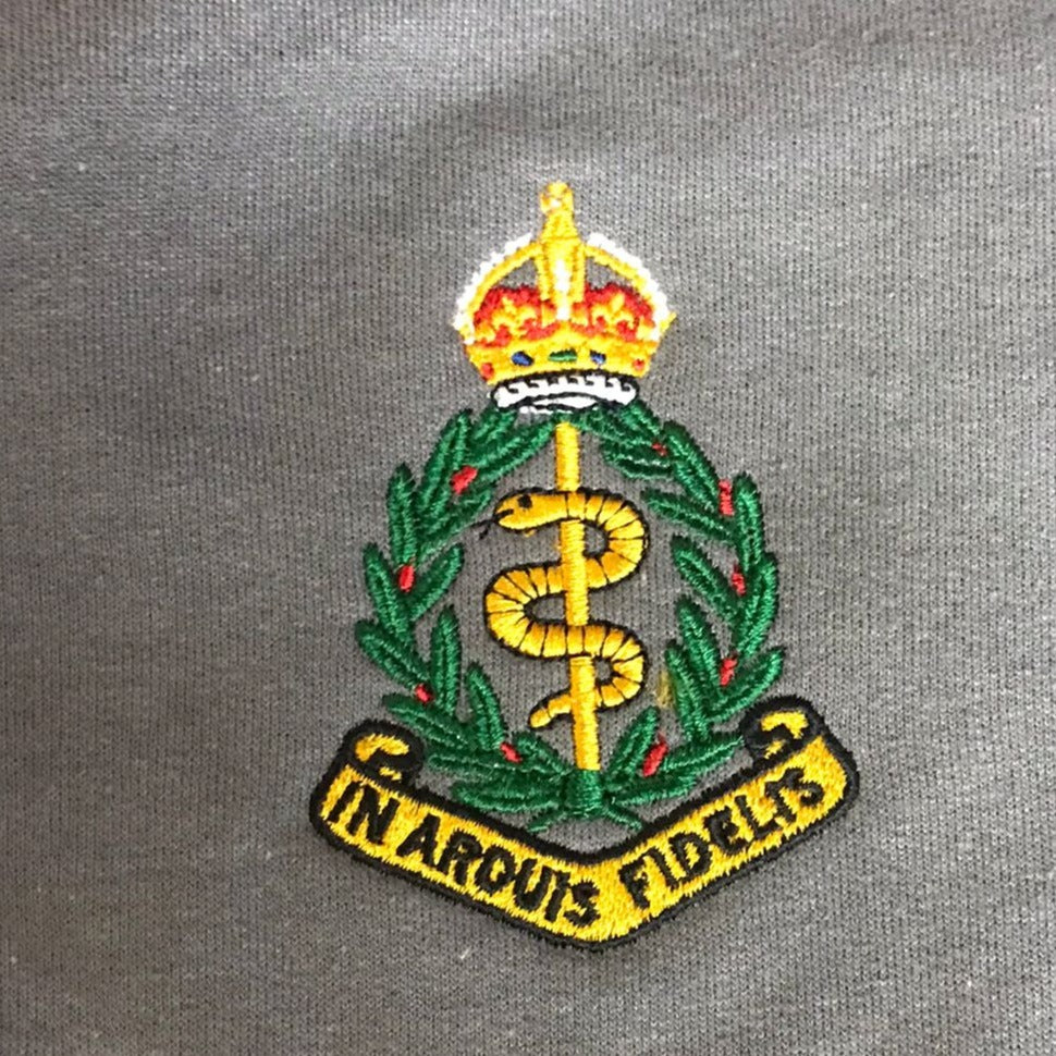 RAMC Royal Army Medical Corps - King Charles / Tudor Crown / C3R - Embroidered Design - Choose your Garment