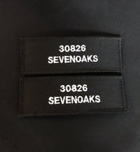 Load image into Gallery viewer, x2 Police Style Black Name Badges / Patch (MSC / Constable / Inspector / met police / city of london / Special)

