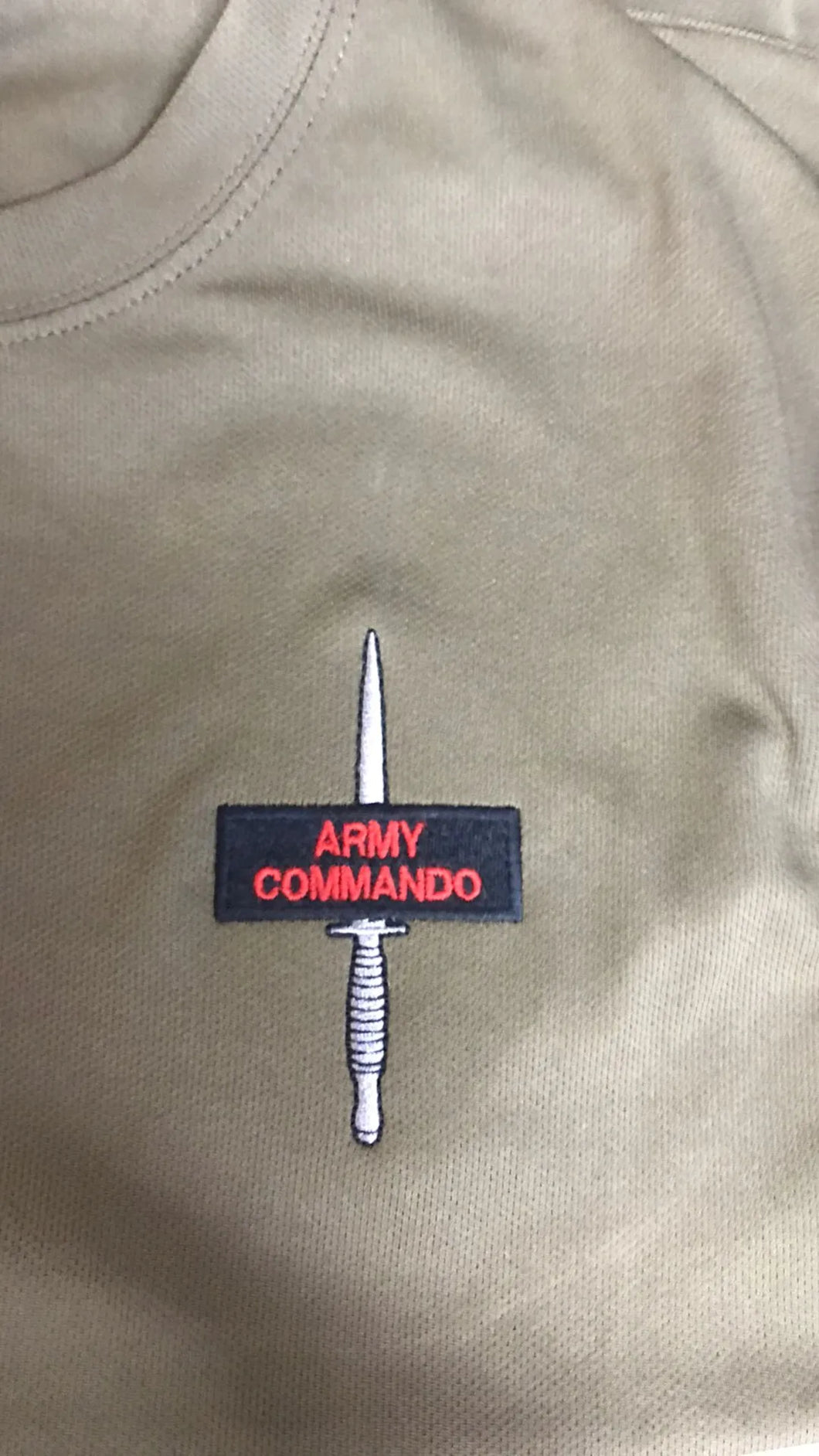 FCF Army Commando Dagger / Shoulder Title - Embroidered Design - Choose your Garment