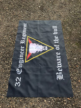 Load image into Gallery viewer, 32 Engineer Regiment / Beware the bull - Fully Printed Flag

