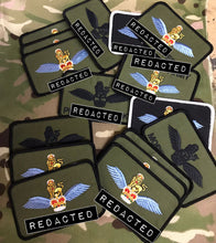 Load image into Gallery viewer, Bespoke Air / Ground Crew RAF AAC Name Badge AAC Pilot Wings Subdued
