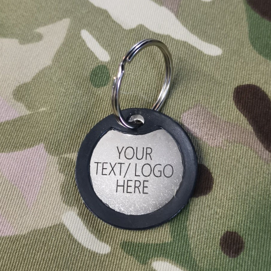 Engraved Current British Army Identification ID Dog Tags / Discs Keyring