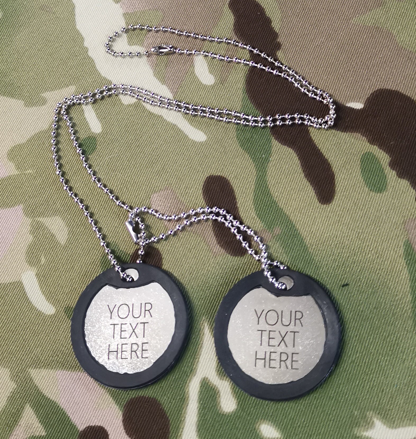 Engraved Current British Army Identification ID Dog Tags / Discs ...