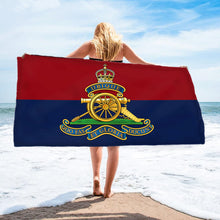 Load image into Gallery viewer, Royal Artillery / RA - King Charles / Tudor Crown / CR3 - Fully Printed Towel - Choose your size
