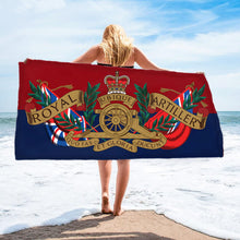 Load image into Gallery viewer, Royal Artillery Crest - Fully Printed Towel - Choose your size
