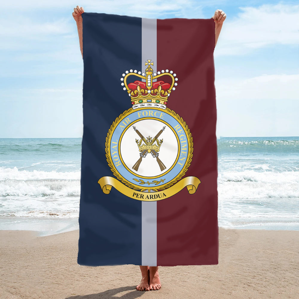 Fully Printed Royal Air Force (RAF) Regiment Crest Towel