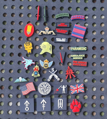 silicone / clog / water shoe - novelty charm / gem / logo logo customise your tactical military footwear here - Airborne / JTAC / Sapper / AT