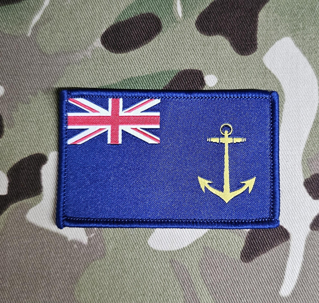 RFA / Royal Fleet Auxiliary Ensign woven patch - woven badge 50mm x 80mm approx