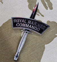 Load image into Gallery viewer, Royal Marines Commando Logo Fairburn Sykes - Chrome ABS 3D automobile / car / Truck / Decal / logo fcf fcrm
