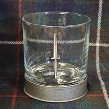 Load image into Gallery viewer, Fairburn Sykes Dagger / Commando forces - Metal 2D Logo / Motif Tumbler Whiskey Tumbler Glass 330ml old fashioned style
