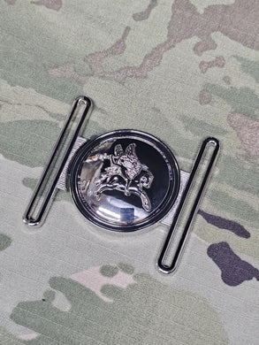 British Army Airborne Forces - Pegasus Stable Belt Buckle - Locket Style - durable nickel plated