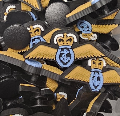 Royal Navy Fleet Air Arm Air Pilot Wing - Shoe charm - clog / water shoe - novelty charm / gem / logo