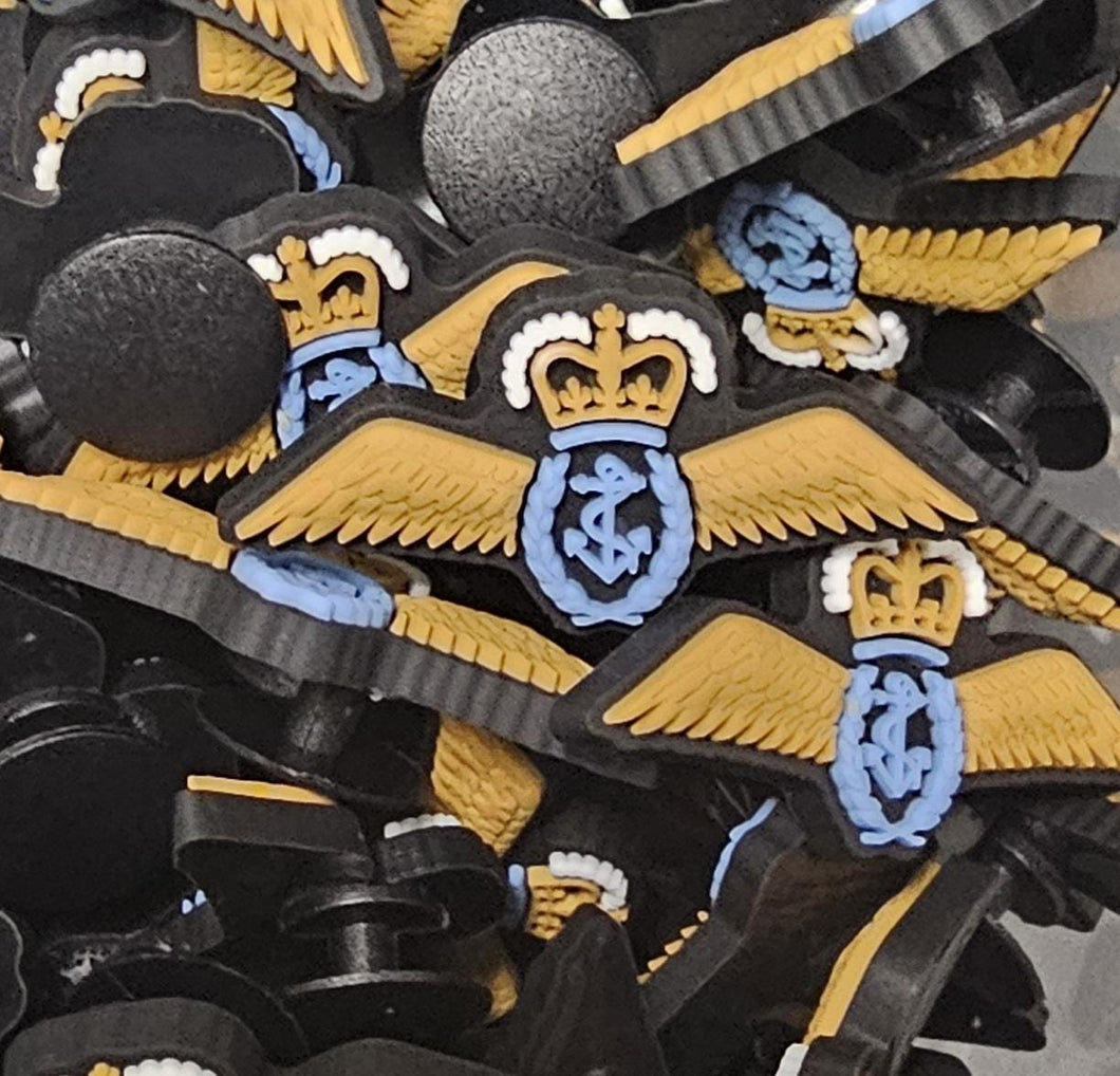 Royal Navy Fleet Air Arm Air Pilot Wing - Shoe charm - clog / water shoe - novelty charm / gem / logo