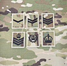 Load image into Gallery viewer, Helmet rank patch 4cmx5cm multicam / mtp variant British Military Army Navy RAF patch / badge
