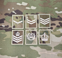 Load image into Gallery viewer, Helmet rank patch 4cmx5cm multicam / mtp variant British Military Army Navy RAF patch / badge
