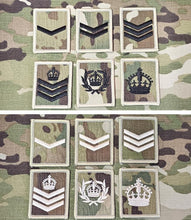 Load image into Gallery viewer, Helmet rank patch 4cmx5cm multicam / mtp variant British Military Army Navy RAF patch / badge

