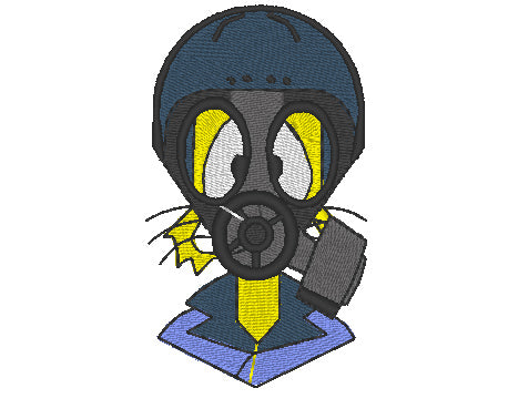 Embroidered Bomb Disposal Felix the Cat EOD - Alpha Troop / 11 EOD - Choose your Garment