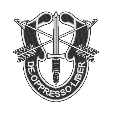 US Army / Green Beret / De Oppesser Liber - Embroidered Design - Choose your Garment