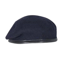 Load image into Gallery viewer, Dark Navy Blue Beret - British Army / Private purchase / Officer Style - Silk Lined, with leather band
