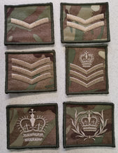 Load image into Gallery viewer, Combat Rank Patch Tan Embroidery on MTP
