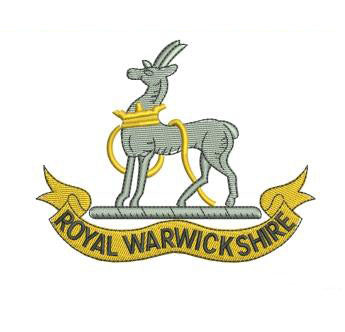 Royal Warwickshire Regiment - Embroidered - Choose your Garment