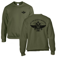 Load image into Gallery viewer, Double Printed 1st The Queen&#39;s Dragoon Guards (QDG) Sweatshirt
