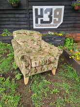 Load image into Gallery viewer, Unique Custom Multi Terrain Camouflage Armchair
