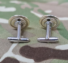 Load image into Gallery viewer, Regimental, Cap Badge, Dress Uniform Domed Button Cuff Links - Royal Signals
