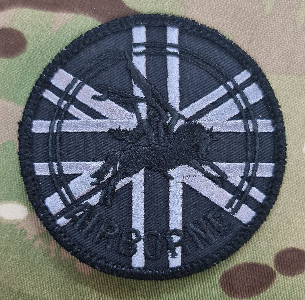 Blackout Edition - Airborne Pegasus Union (Jack) Flag Morale Patch