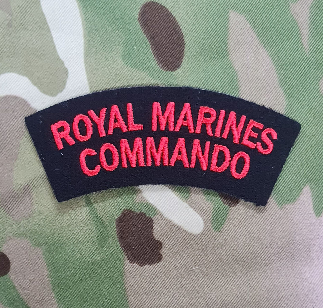 Royal Marines Commando wool jumper - shoulder title / mud guards
