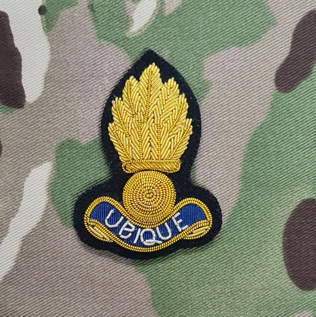 Royal Engineer RE Bullion Officer Cap Badge