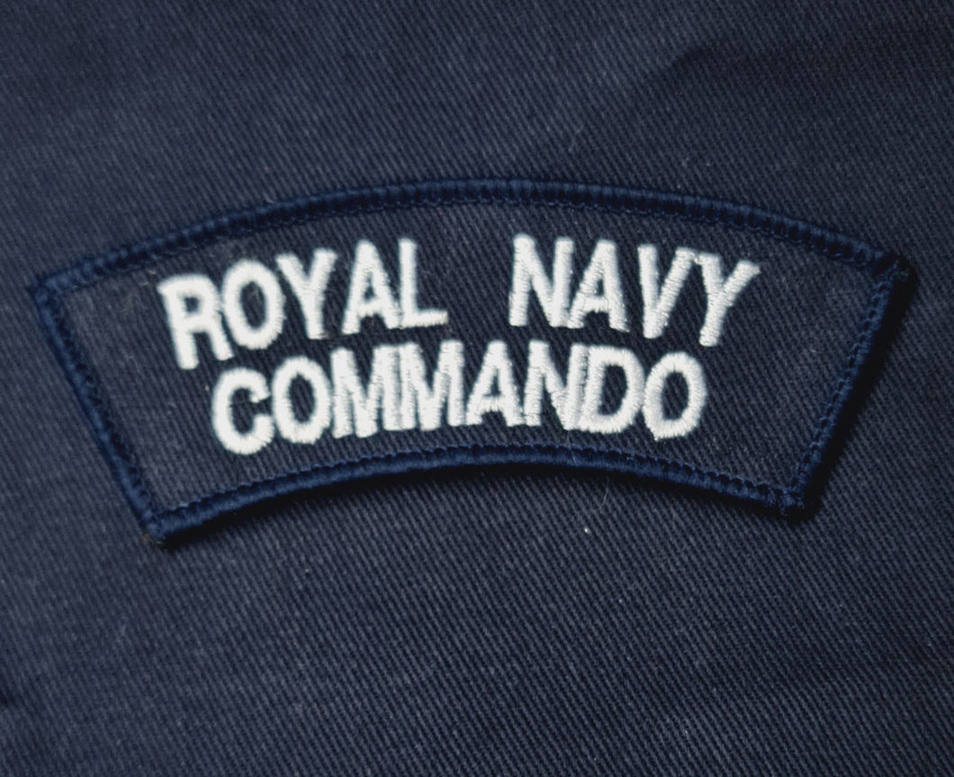 Royal Navy Commando Blue PCS  Shoulder Flash / Mud Guard