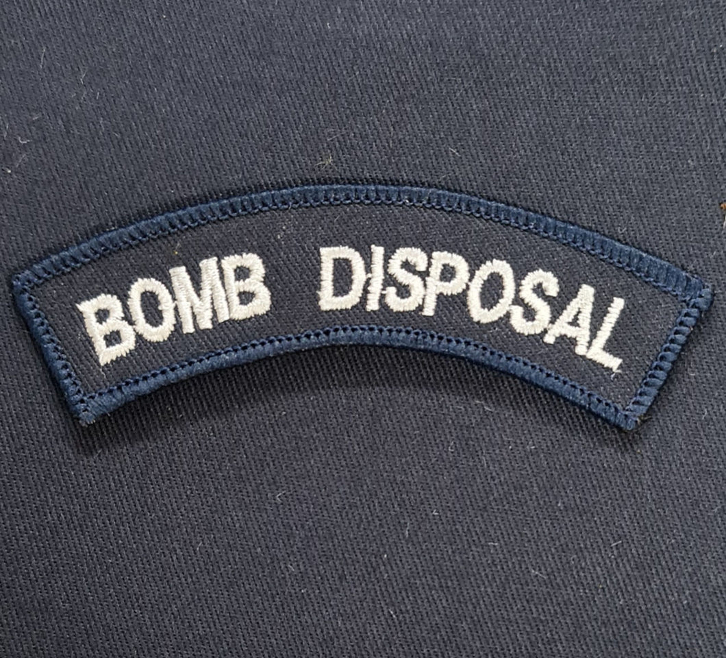 Royal Navy Bomb Disposal Shoulder Flash / Mud Guard