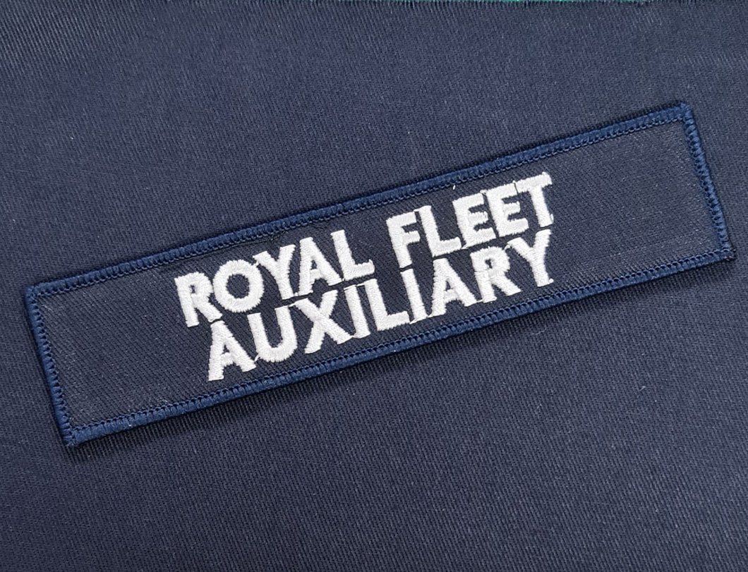 Royal Fleet Auxiliary RFA PCS Navy Blue Chest Identification Badge